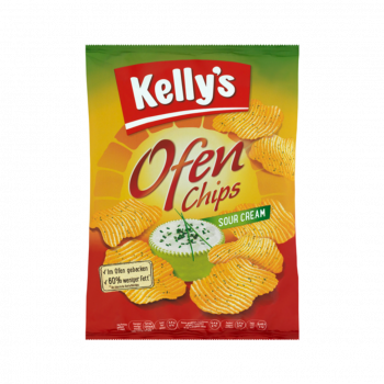 Kelly's Ofen Chips Sour Cream, 125g